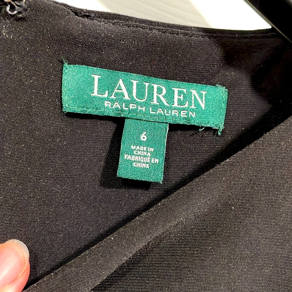 Lauren Black Party Dress, size 6 - Picture 4 of 5